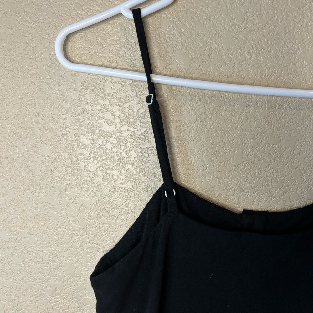 Summer Black Button-Down Midi Dress - Picture 5 of 6